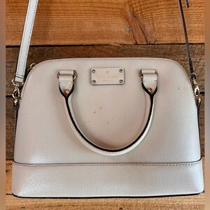 Kate Spade Wellesley Rachelle Cream Leather Satchel